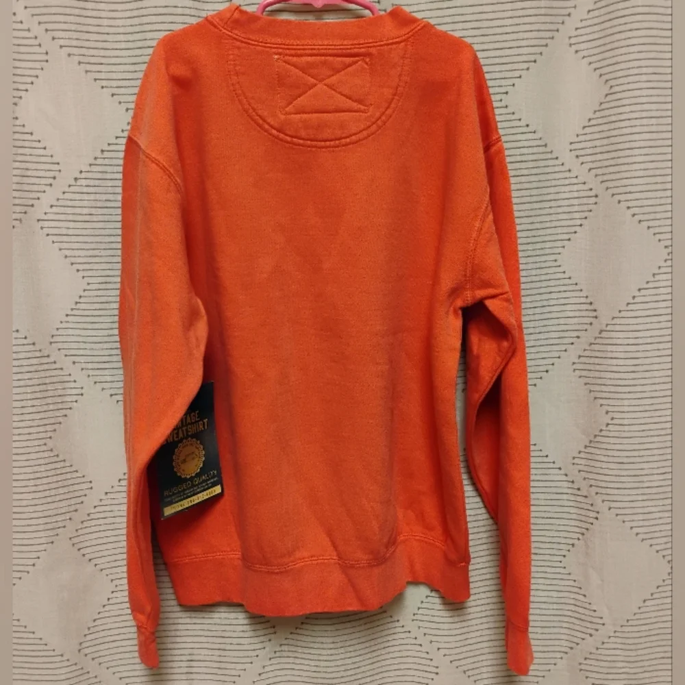 Kids Too Cool Crewneck Sweatshirt Peachy Orange Size Large